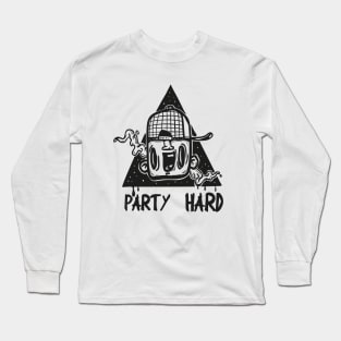 party hard head Long Sleeve T-Shirt